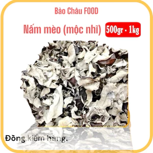 Nấm mèo (mộc nhĩ) Bảo Châu loại 1 ngon giòn không hóa chất 500gr