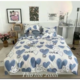 Bộ 5 món chăn hè ga gối nhiều mẫu lựa chọn chất liệu Cotton Poly