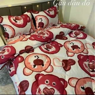 Bộ 5 món chăn hè ga gối nhiều mẫu lựa chọn chất liệu Cotton Poly