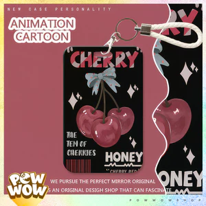 Bao Đựng Thẻ Nhân Viên Nhựa ABS Hình Cherry – Hoạ Tiết Trái Cây Fruit Style Cá Tính