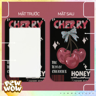 Bao Đựng Thẻ Nhân Viên Nhựa ABS Hình Cherry – Hoạ Tiết Trái Cây Fruit Style Cá Tính