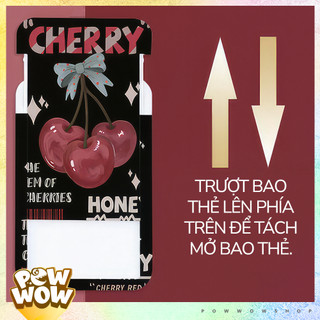 Bao Đựng Thẻ Nhân Viên Nhựa ABS Hình Cherry – Hoạ Tiết Trái Cây Fruit Style Cá Tính