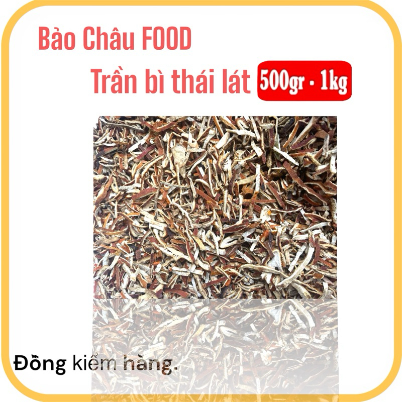 500gr Vỏ quýt (Trần bì) thái lát Bảo Châu món quà từ thiên nhiên.
