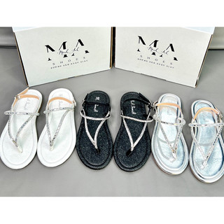 Sandal Kẹp Nữ 1 Dây Đính Xoàn MA Shoes D4715 – Dép Nữ Hot Trend Hè 2026, Êm Chân, Chống Trơn Trượt, Đi Chơi Sang Chảnh
