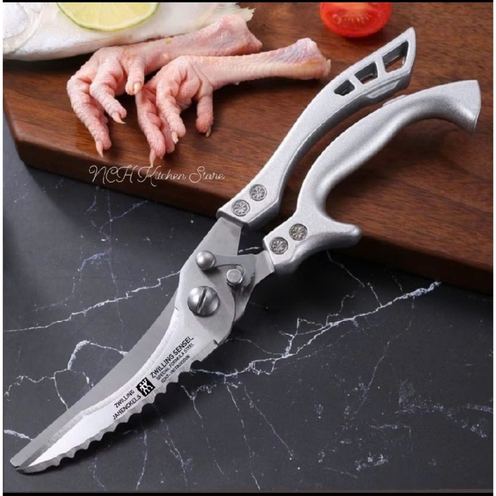 Kéo Cắt Gà Vịt Chuyên Dụng Kéo Cộng Lực Cắt Đồ Ăn Đa Năng Chất Liệu Thép Không Gỉ Hàng Đức Chắc Chắn Bền Bỉ