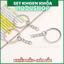 Set 50 khoen móc khóa trơn, càng cua, càng tôm các loại giá rẻ - Phụ kiện handmade HODUSHOP