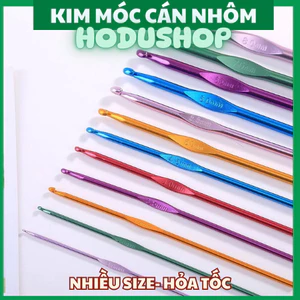 Kim móc len nhôm loại 1, móc len milk cotton - HODUSHOP