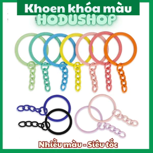 Set 10/20 Khoen móc khoá nhiều màu, phụ kiện handmade- HODUSHOP