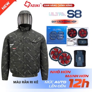Bộ Áo Điều Hòa Azuki Ultra S8 Full Phụ Kiện 2025 SIÊU MÁT - SIÊU NHỎ GỌN - BH 12 Tháng Chính Hãng