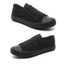 Giày thể thao Sneaker vải Canvas màu đen Đế Cao Su đúc Chống Trơn (fom ôm, tăng 2 size)