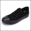 Giày thể thao Sneaker vải Canvas màu đen Đế Cao Su đúc Chống Trơn (fom ôm, tăng 2 size)