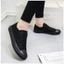 Giày thể thao Sneaker vải Canvas màu đen Đế Cao Su đúc Chống Trơn (fom ôm, tăng 2 size)