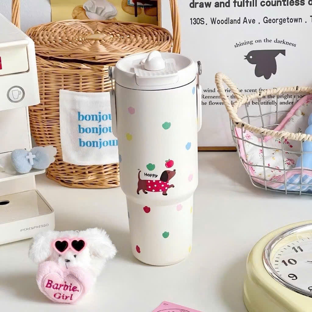 Cốc giữ nhiệt CHUBBY 900ml,cốc giữ nhiệt cute giữ nhiệt 8_12h