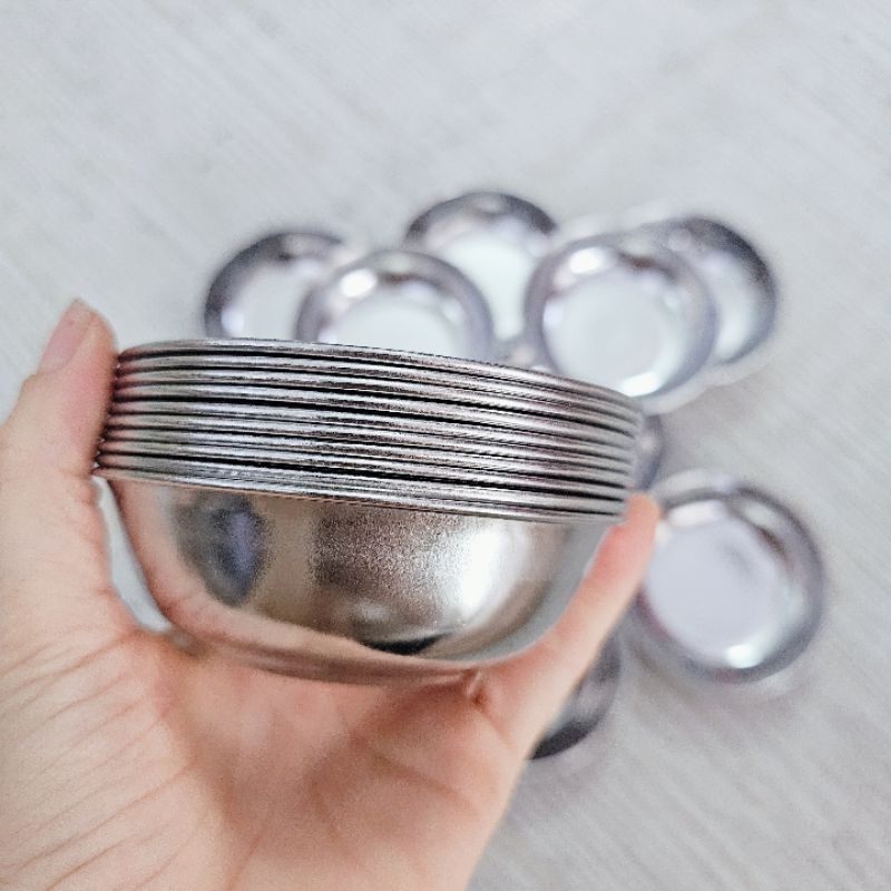 COMBO 10 CHEN CHẤM INOX , CHEN INOX ĐỰNG SỐT | Shopee Việt Nam