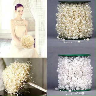 30 mét Dây hạt trai trang trí, dây hạt trai làm hoa cưới, nguyên liệu Handmade