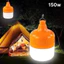 Bóng đèn LED sạc tích điện 150w có móc treo thông minh