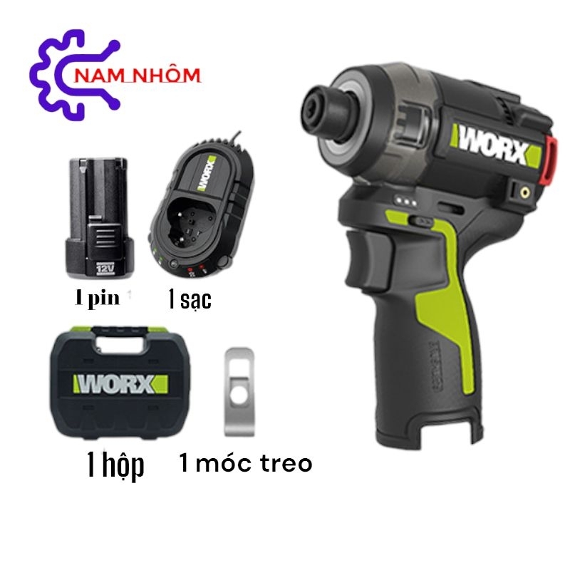 Bộ máy vặn vít búa dầu (thủy lực) 12V WORX WU138 ( Chính Hãng )