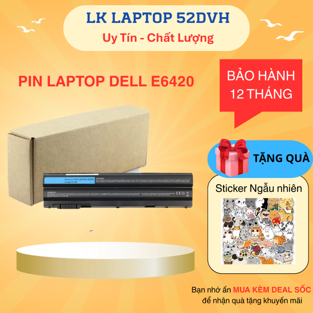 Pin Dell latitude E5420 E5430 E5520 E5530 E6430 e6420 e6440 3460, 3560, e6520 e6540,5420,3360