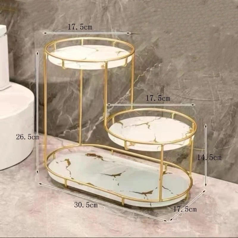 Kệ Đựng Mỹ Phẩm Mạ Vàng Cao Cấp