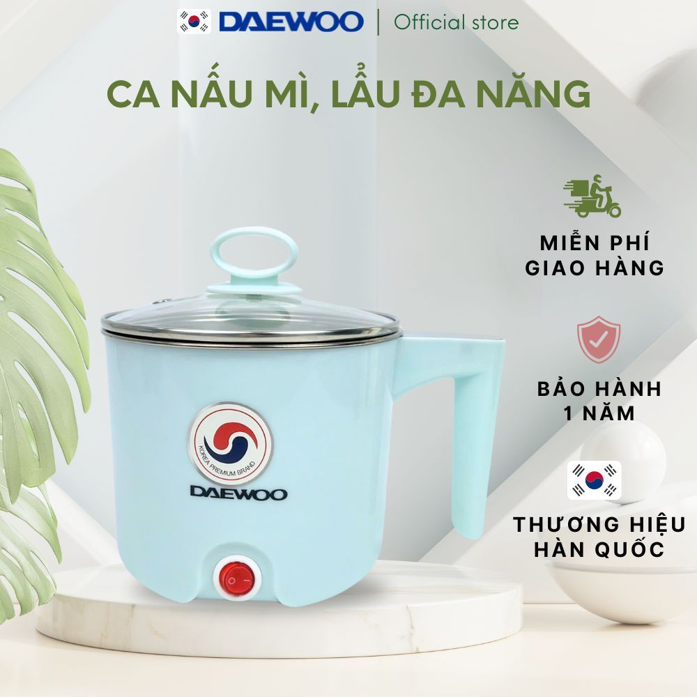 Ảnh Nồi điện đa năng mini 700ml Daewoo DEN-M550 nấu cực nhanh, bảo hành 1 năm 1