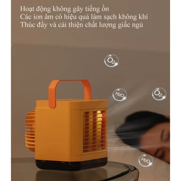 Quạt Điều Hòa Làm Mát Không Khí Mini WY-17 Cắm Điện - Quạt Nước Mini Để Bàn - Quạt Làm Mát Không Khí Bay Hơi