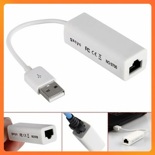 Bộ Chuyển Đổi USB Sang LAN 2.0 Dạng Dây Dùng Cho Laptop, PC - USB Sang LAN 2.0 Dạng Dây Trắng