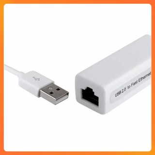 Bộ Chuyển Đổi USB Sang LAN 2.0 Dạng Dây Dùng Cho Laptop, PC - USB Sang LAN 2.0 Dạng Dây Trắng