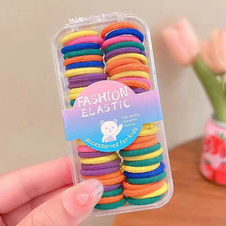 Set 60 Dây Buộc Tóc Công Chúa Co Giãn - Chun Cột Tóc Không Làm Tổn Thương Tóc Cho Bé Gái Xinh Xắn Dễ Mix Đồ