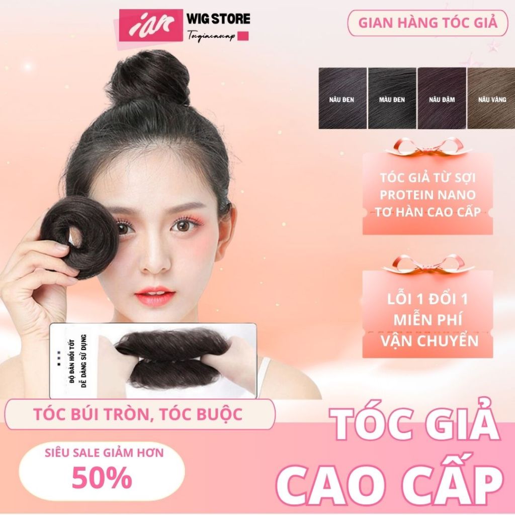 Búi tóc cột rối mini phong cách Hàn Quốc