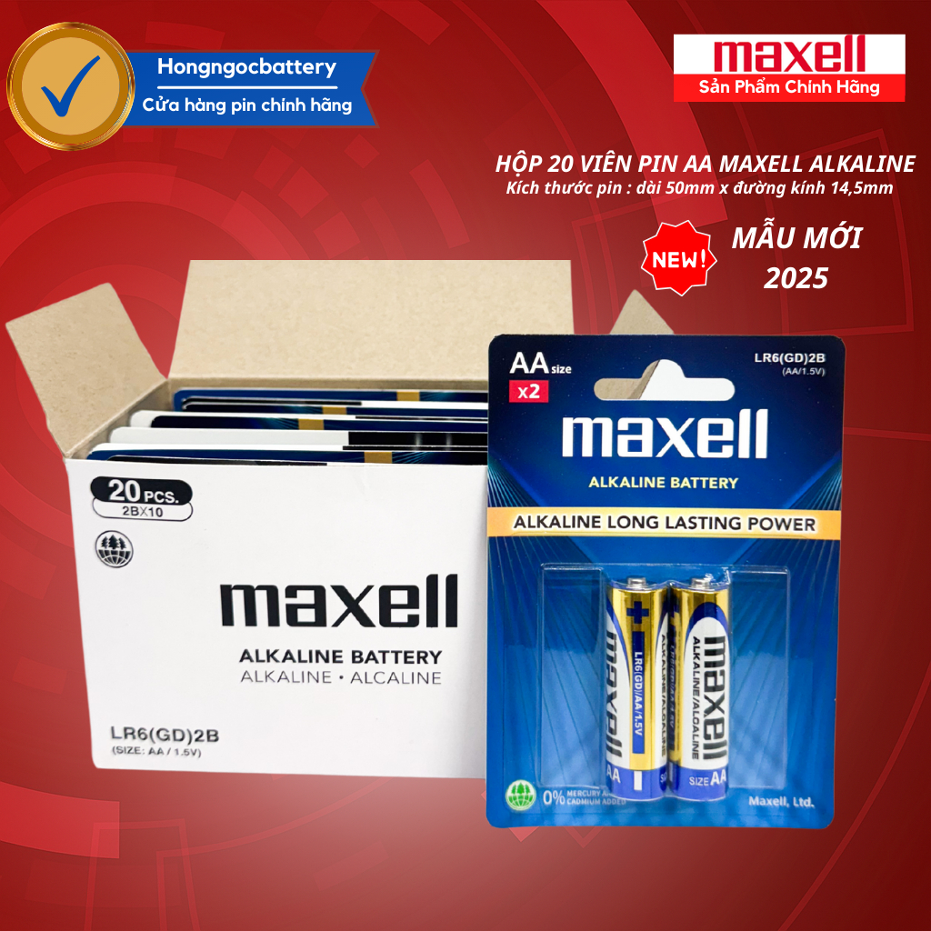 Pin maxell - Giá Tốt, Miễn Phí Vận Chuyển, Đủ Loại | Shopee Việt Nam