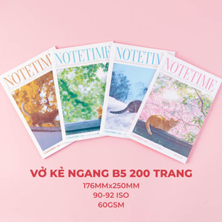 Vở Kẻ Ngang 80/120/200 Trang Notetime Season, Vở Viết Cấp 2 CLASSMATE Định Lượng 60gsm NB5-08-0315/0316/0317