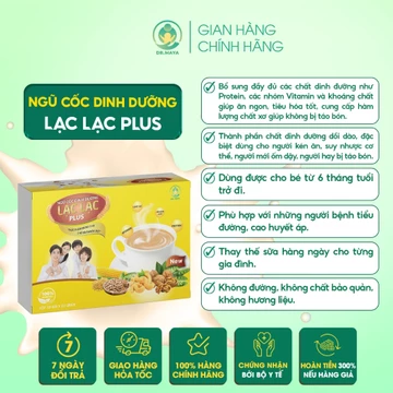 Ngũ Cốc Dinh Dưỡng Lạc Lạc Plus - Ngũ cốc thành phần 38 loạt hạt - Ổn định huyết áp và hỗ trợ tiểu đường - DR.MAYA