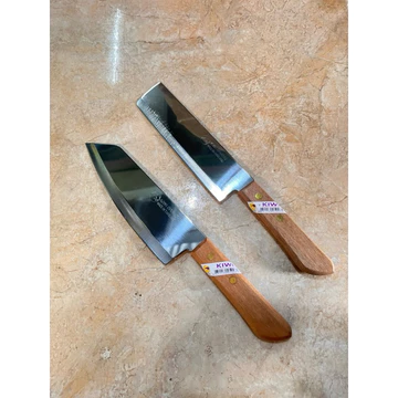 Dao nhà bếp Thái Lan cán gỗ KIWI 172 173 dao thái dao chặt dao mũi nhọn dao mũi bằng dao inox cán gỗ bền sắc bén