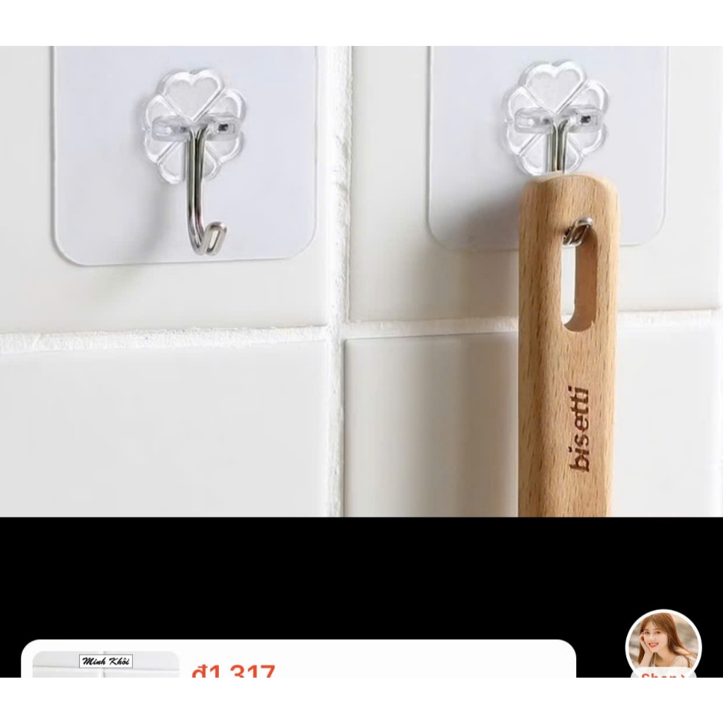 [COMBO 10]Móc dán tường trong suốt siêu chắc – Giải pháp treo đồ tiện lợi