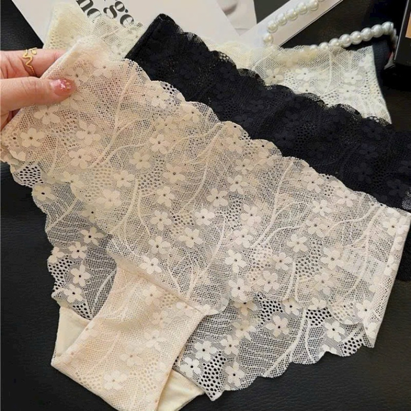 Quần lót nữ ❤️ quần lót ren lưới viền lượn sóng cao cấp A18