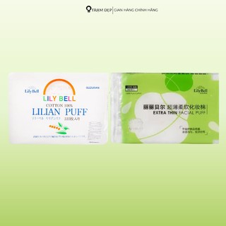 Bông Tẩy Trang Lily Bell Lilian Puff Cotton (222 miếng)