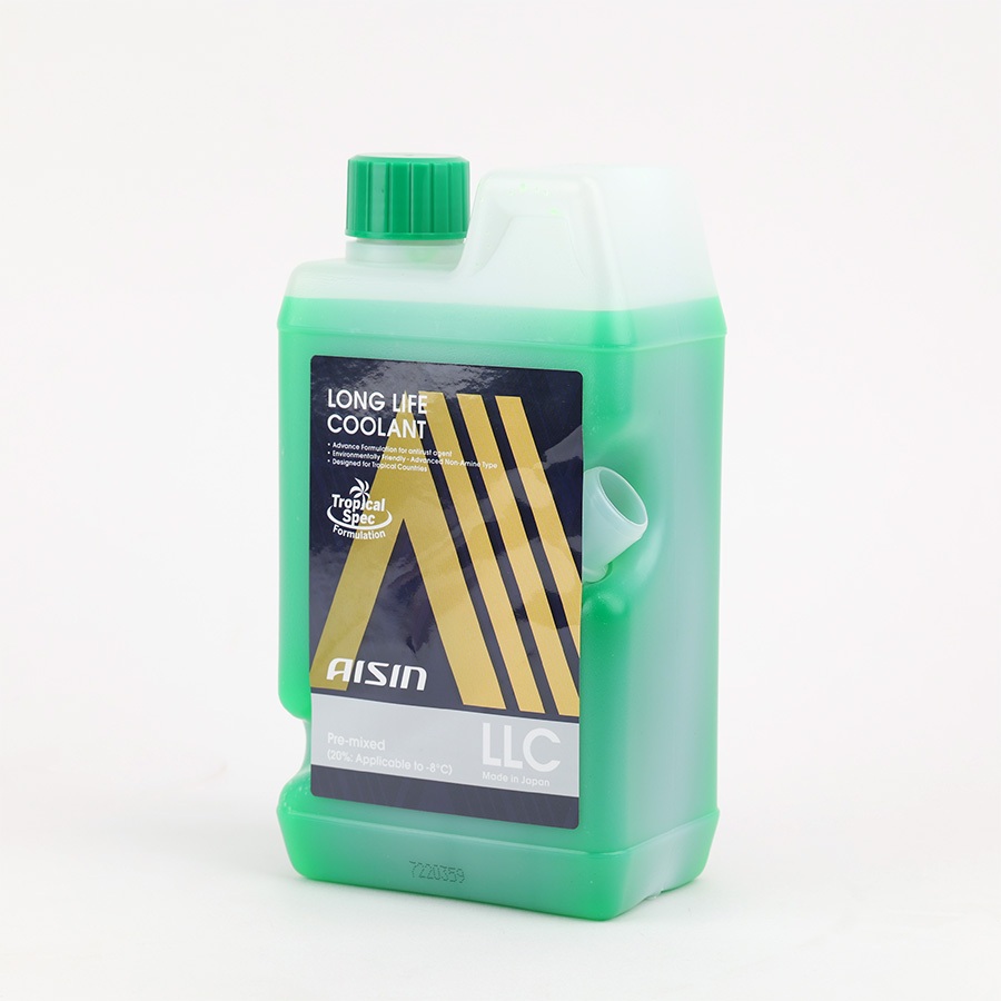 Nước Làm Mát Động Cơ Màu Xanh Lá AISIN Long Life Coolant 20% 1 Lít LCPM20A1LG