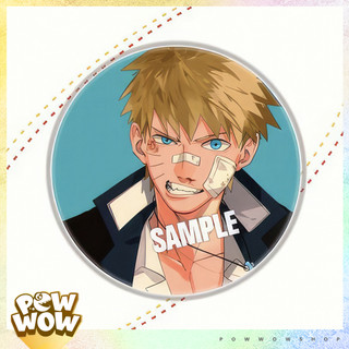 Pin Ghim Huy Hiệu 75mm Thiếc Không Rỉ Cán Màn Hologram – Phong Cách Nhân Vật Anime Manga Naruto Ninja Huyền Thoại