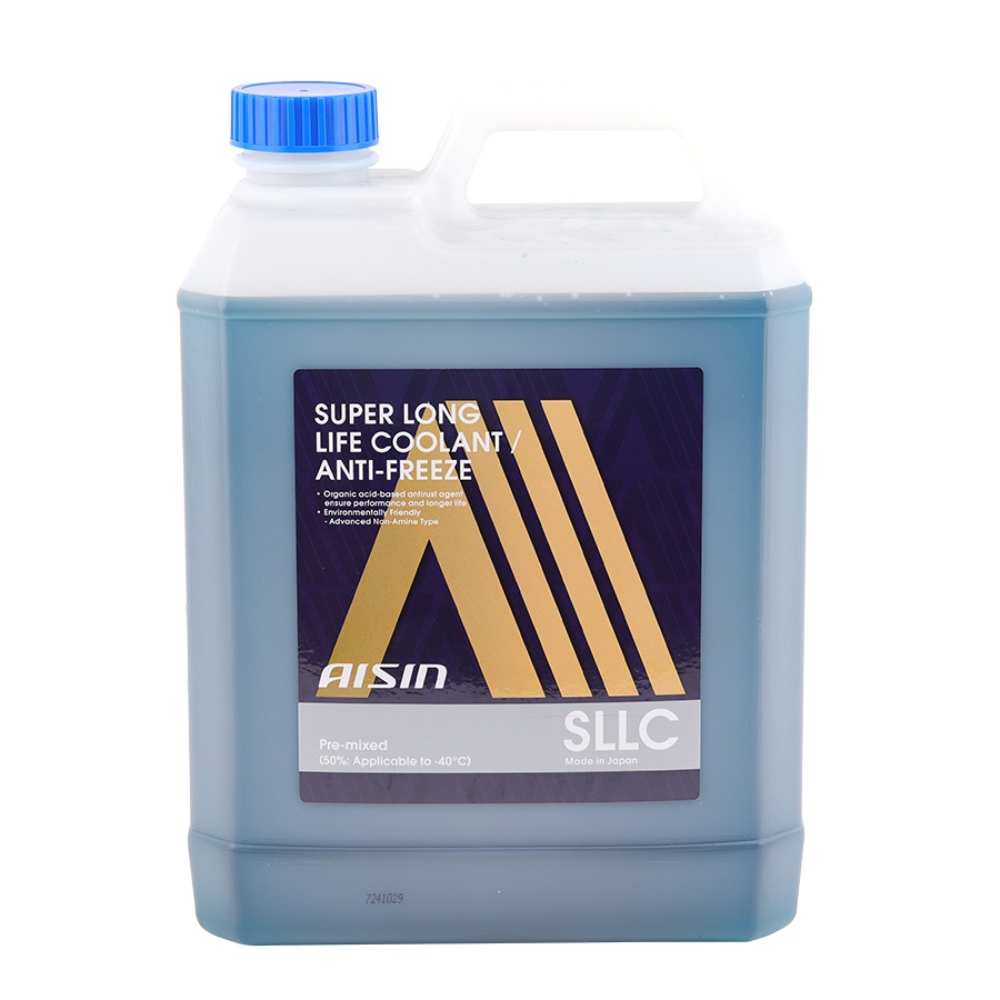 Nước Làm Mát Giải Nhiệt Động Cơ Màu Xanh Dương AISIN Super Long Life Coolant 50% 4 Lít SCPM50A4LB Dùng Cho Ô Tô Xe Máy