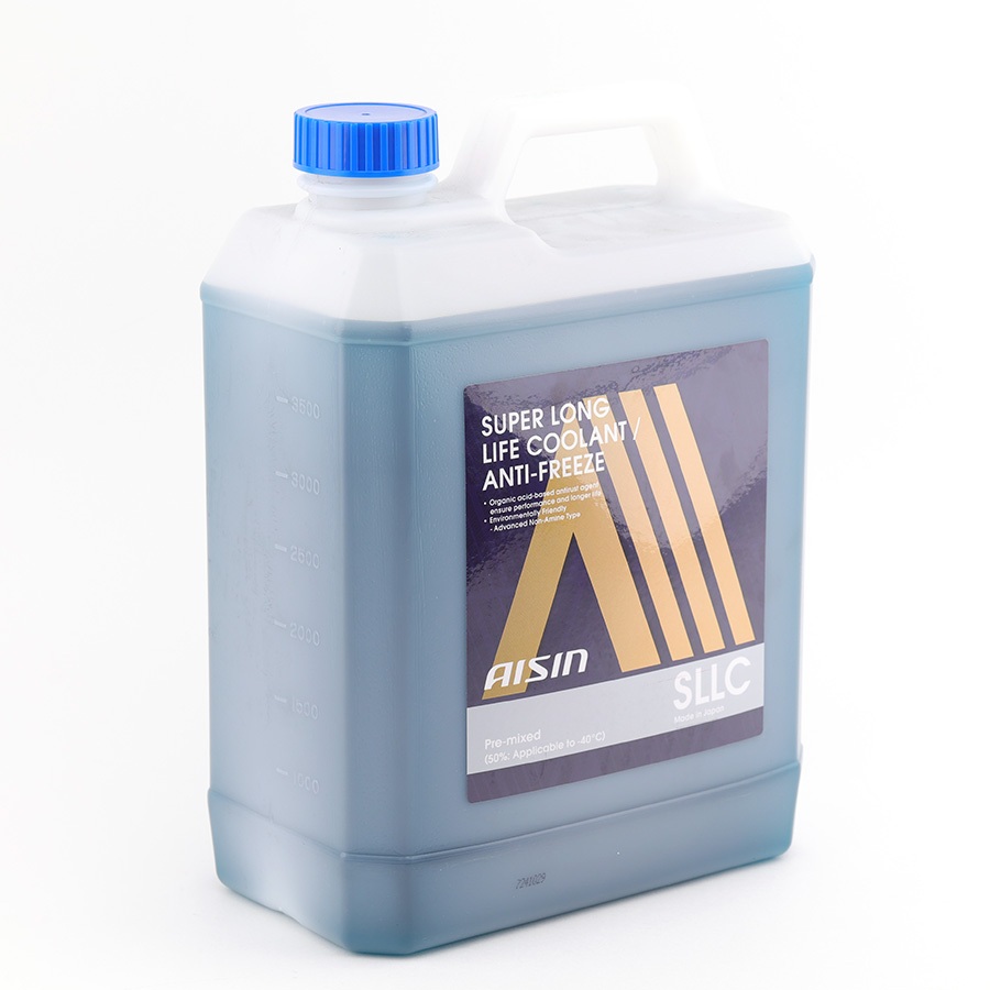 Nước Làm Mát Giải Nhiệt Động Cơ Màu Xanh Dương AISIN Super Long Life Coolant 50% 4 Lít SCPM50A4LB Dùng Cho Ô Tô Xe Máy