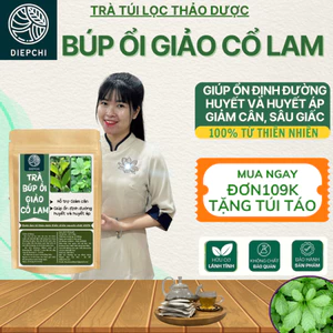 Trà Búp ổi Giảo cổ lam- DIỆP CHI- Giúp ổn định đường huyết và huyết áp, giảm cân an toàn- 30 túi lọc