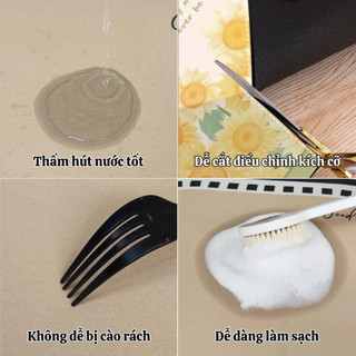 Bộ 3 Thảm Thấm Hút Nước Bồn Rửa Bát MAISON Thảm Hút Nước Nhanh Khô Chất Liệu Da Napas Chống Trượt