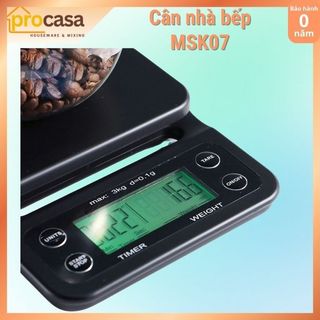 Cân điện tử nhà bếp MSK 07 - cân 0.1g - 5000g - cân pha chế cà phê