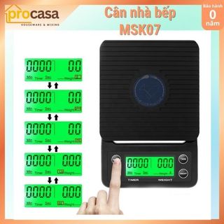Cân điện tử nhà bếp MSK 07 - cân 0.1g - 5000g - cân pha chế cà phê