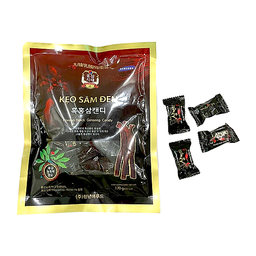 KẸO SÂM ĐEN HÀN QUỐC GÓI 170G