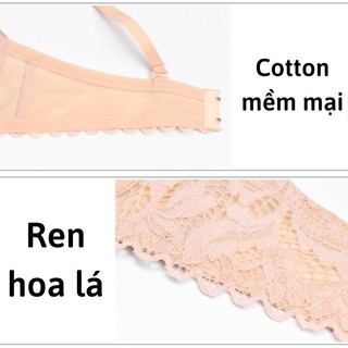 Combo 4 Áo ngực nữ có gọng nâng ngực 2 dây mút vừa dày 1,5cm phối ren gợi cảm thoải mái King Shop A-016
