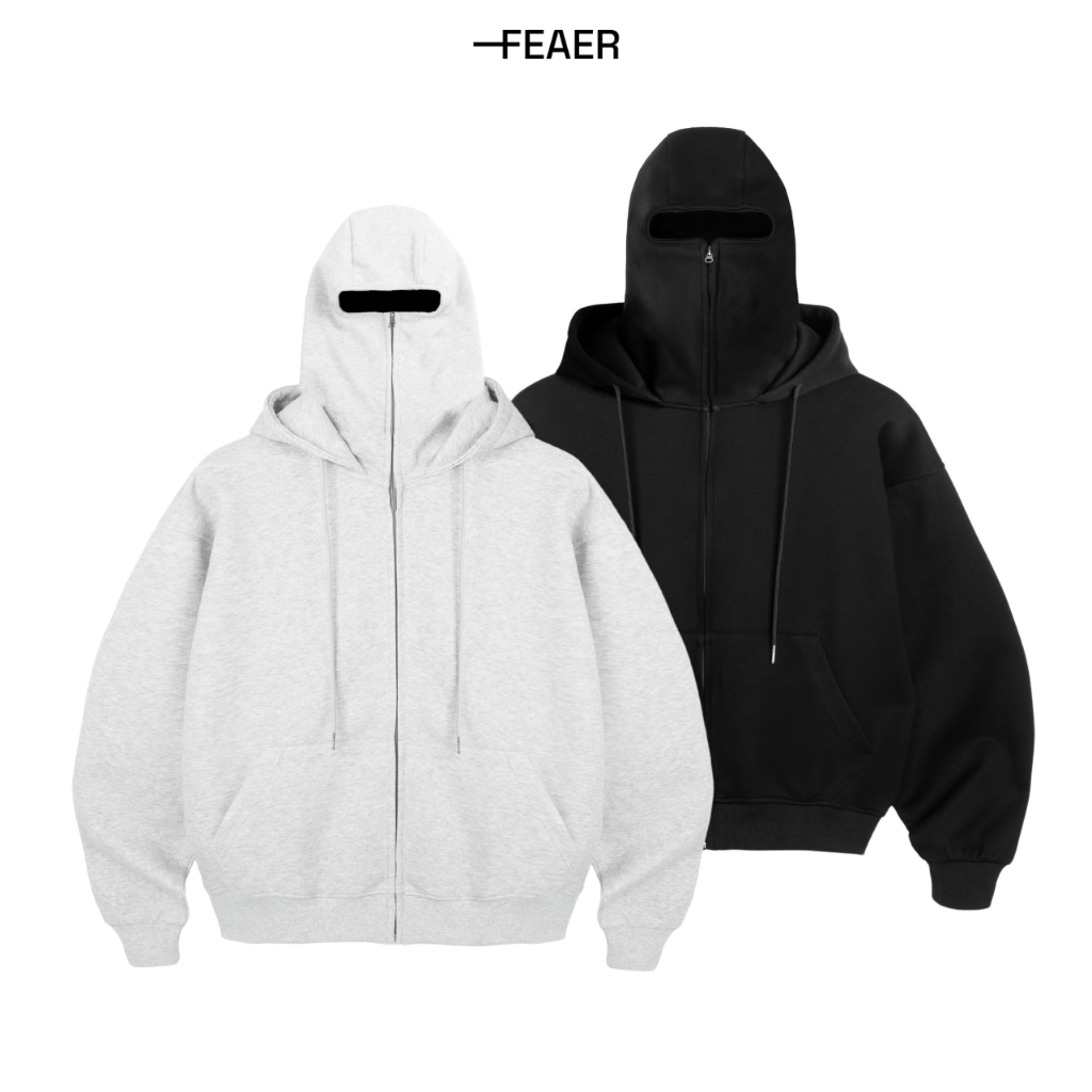 Áo khoác hoodie zip Lasting 2 nón dày dặn, che nắng fullface chuẩn form, có túi trong, chống nắng tốt - FEAER