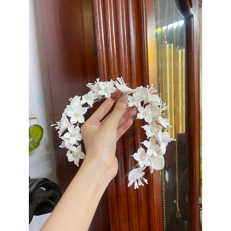 🔥🔥🔥Bờm cài tóc hoa đất sét xinh-TN1202|PHUKIENCUOIYENLINH