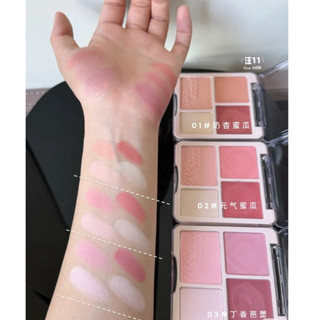 [Judydoll] Bảng Má Hồng & Bắt Sáng Judy Doll Blush and Highlight Pallete Minnacosmetics