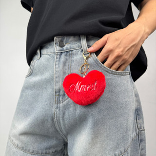 Móc khóa MMESTLINE "FLUFFY" CHARM thêu lông nhân tạo siêu mịn